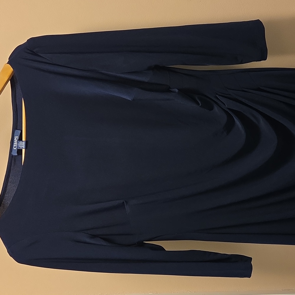 Navy Blue Women's Dress, Large, Chaps